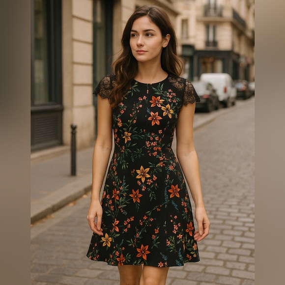Kensie Dresses & Skirts - Kensie floral lace dress vacation July sale